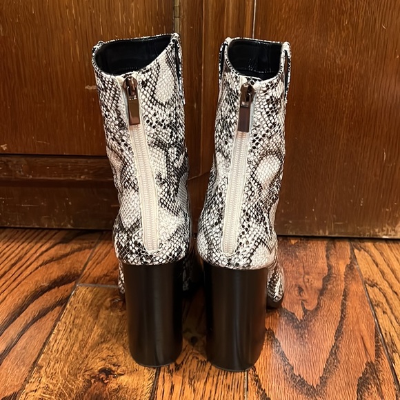Raye Leon Boot. Snake Print Booties - Picture 3 of 3